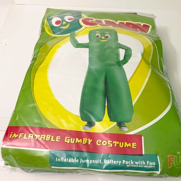 Gumby Costume Inflatable Adult Halloween - Picture 9 of 10